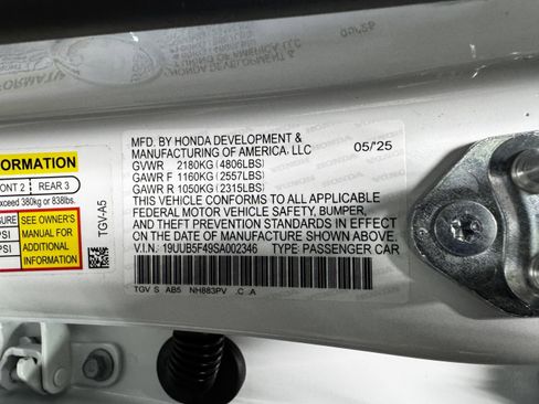 Certified 2025 Acura TLX w/ Technology Package FWD image 23