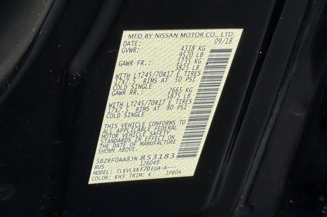 Used 2018 Nissan NV 3500 SV w/ Navigation Package RWD image 20