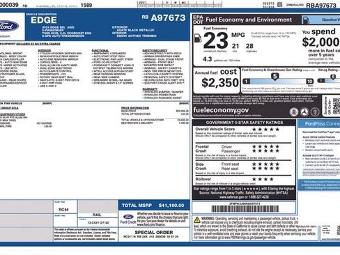 Used 2024 Ford Edge SEL AWD/4WD image 5