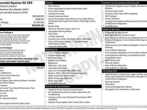 Used 2026 Chevrolet Equinox RS AWD/4WD image 5