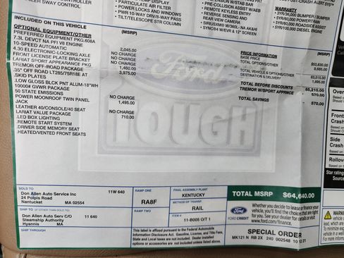 Used 2022 Ford F250 Lariat w/ Tremor Off-Road Package AWD/4WD image 50