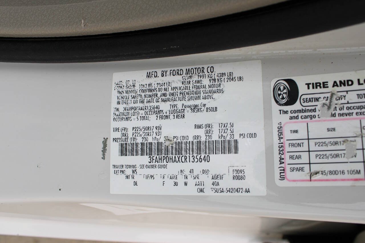 Used 2012 Ford Fusion SE FWD image 11