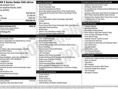 Used 2021 BMW 530i xDrive w/ Convenience Package image 23