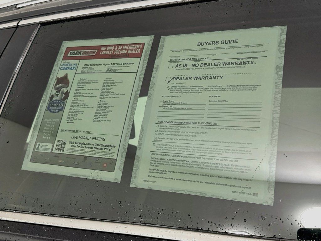 Used 2022 Volkswagen Tiguan SEL R-Line AWD/4WD image 12