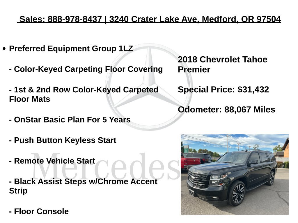 Used 2018 Chevrolet Tahoe Premier w/ RST Edition AWD/4WD image 12