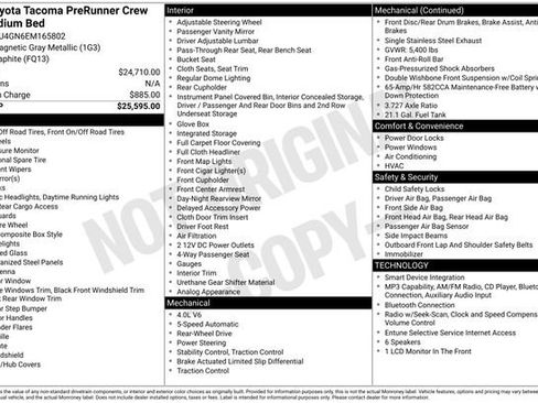 Used 2014 Toyota Tacoma PreRunner RWD image 31
