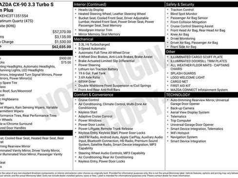New 2026 MAZDA CX-90 3.3 Turbo S w/ Premium Plus image 6
