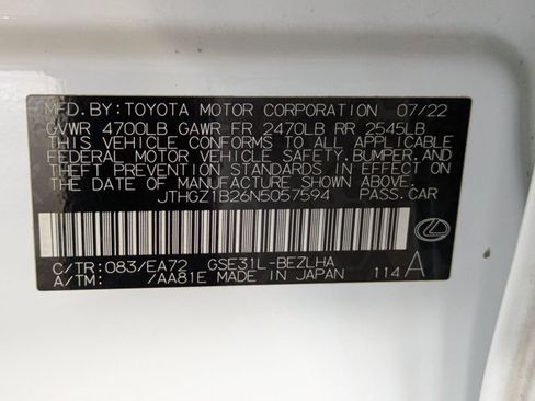 Used 2022 Lexus IS 350 F Sport w/ Accessory Package RWD image 26