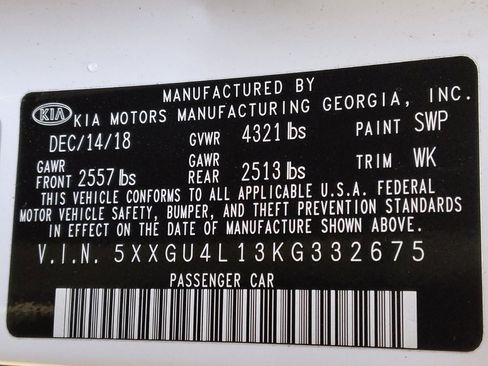 Used 2019 Kia Optima EX w/ EX Premium Package image 33