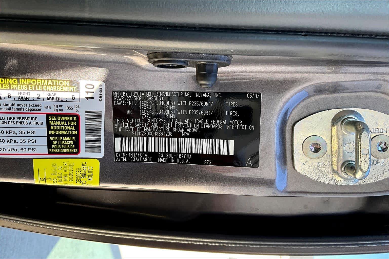 Used 2017 Toyota Sienna LE w/ Protection Package FWD image 27