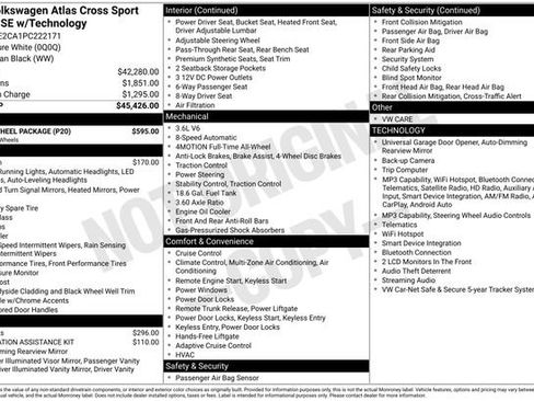 Used 2023 Volkswagen Atlas Cross Sport SE w/ Black Wheel Package AWD/4WD image 19