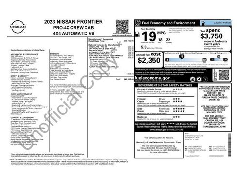 Used 2023 Nissan Frontier PRO-4X w/ Tow Package AWD/4WD image 8