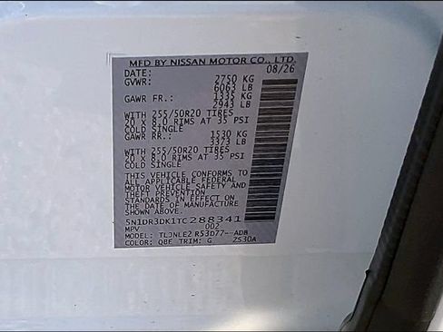 New 2026 Nissan Pathfinder Platinum w/ Accent Package AWD/4WD image 8