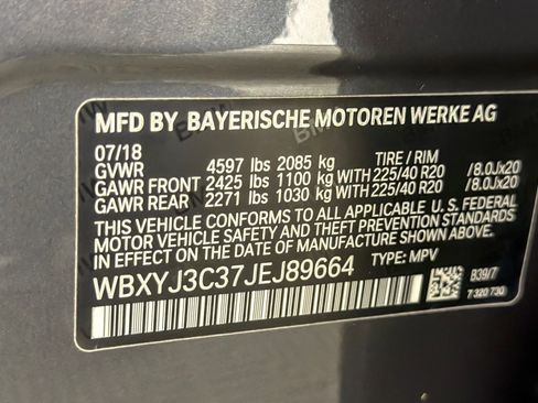 Used 2018 BMW X2 sDrive28i w/ M SportX Package FWD image 28