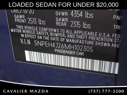 Used 2021 Hyundai Sonata Limited w/ Preferred Accessory Package FWD image 58