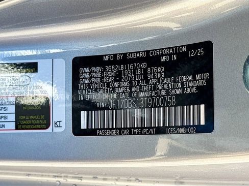 New 2026 Subaru BRZ tS image 39