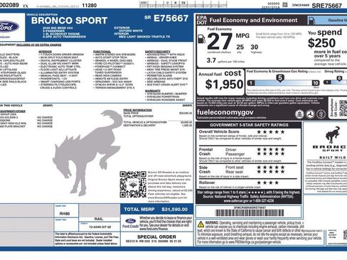 Used 2025 Ford Bronco Sport Big Bend AWD/4WD image 25
