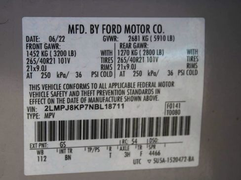 Used 2022 Lincoln Nautilus Reserve w/ Equipment Group 202A AWD/4WD image 27