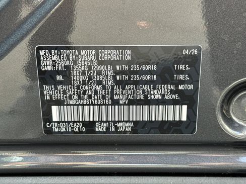 New 2026 Toyota bZ Woodland AWD/4WD image 35
