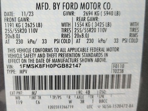 Used 2023 Ford Explorer Limited w/ Equipment Group 301A image 26