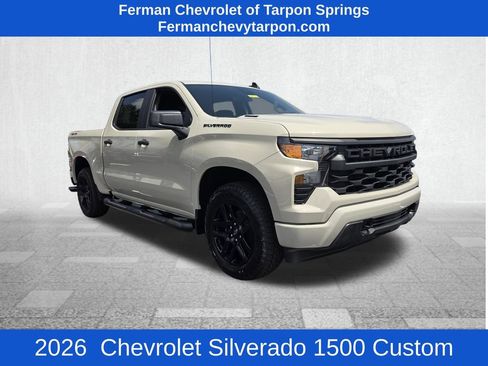 New 2026 Chevrolet Silverado 1500 Custom w/ Turbomax Blackout Package AWD/4WD image 1