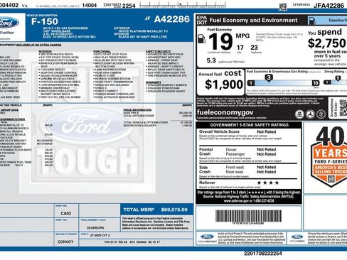 Used 2018 Ford F150 Limited w/ Trailer Tow Package image 14