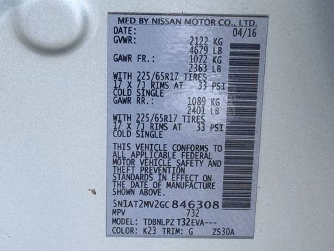 Used 2016 Nissan Rogue S image 30