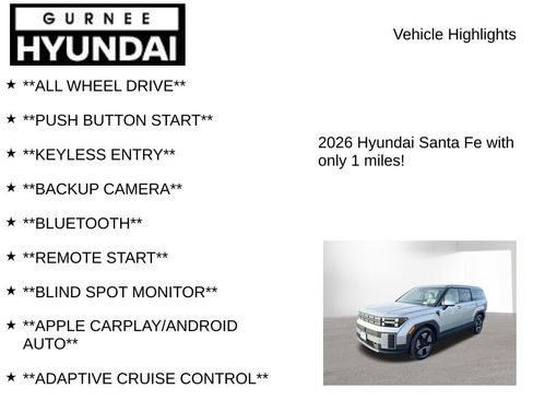 New 2026 Hyundai Santa Fe SE AWD/4WD image 8