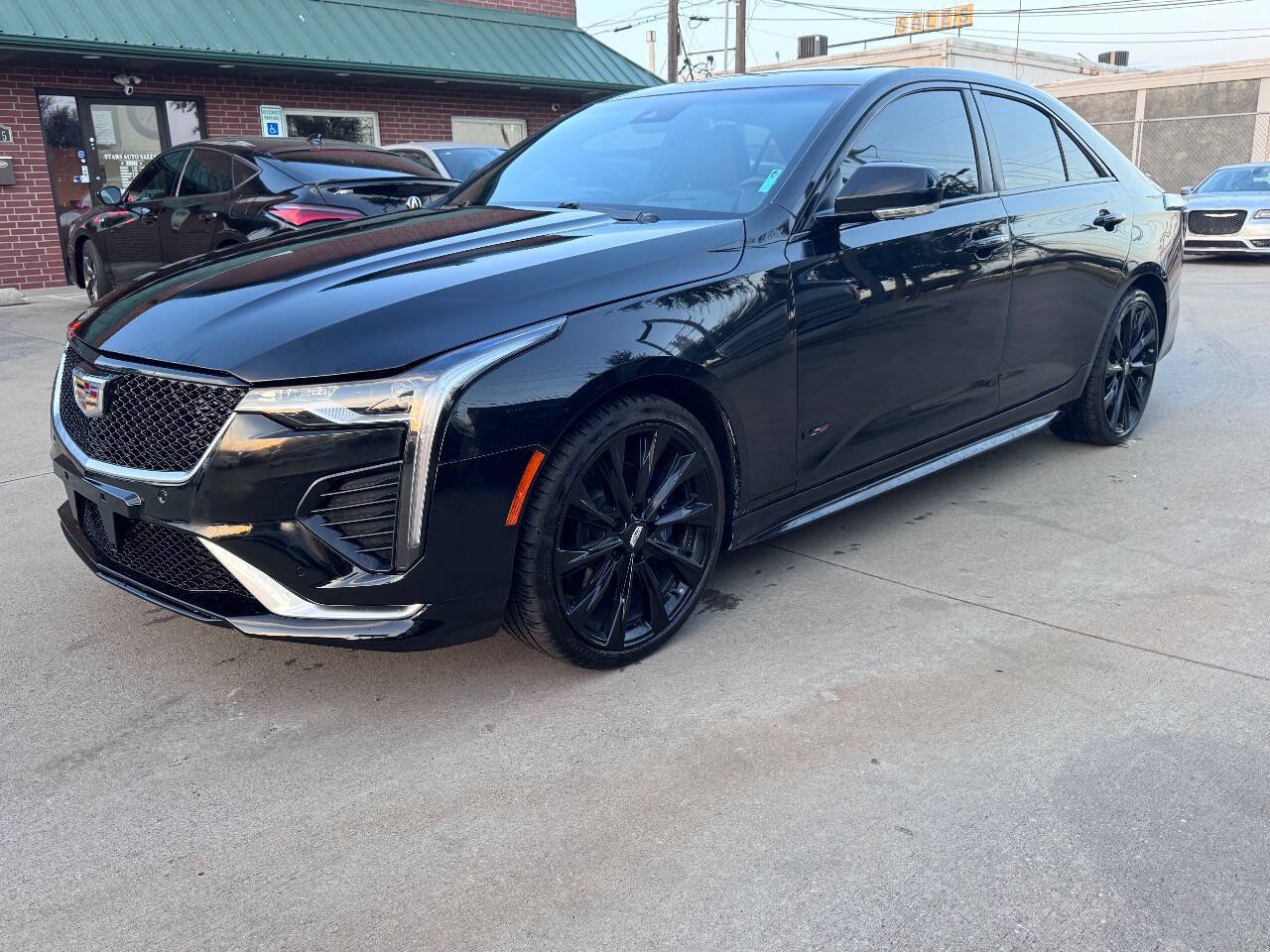 Used 2022 Cadillac CT4 V w/ LPO, ONYX Package AWD/4WD image 1