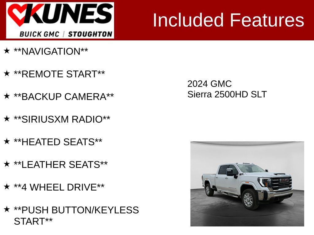 Used 2024 GMC Sierra 2500 SLT w/ SLT Convenience Package AWD/4WD image 2