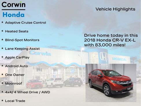 Used 2018 Honda CR-V EX-L image 6