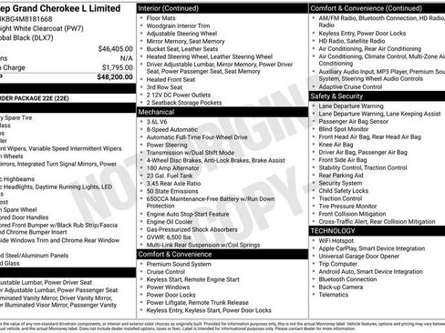 Used 2021 Jeep Grand Cherokee L Limited AWD/4WD image 9