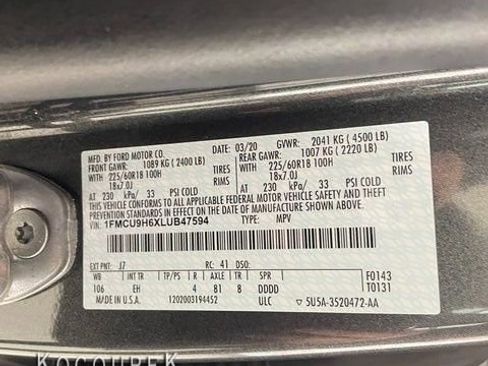 Used 2020 Ford Escape SEL AWD/4WD image 25