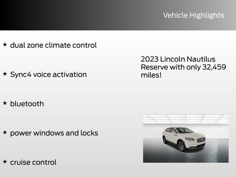 Used 2023 Lincoln Nautilus Reserve image 12