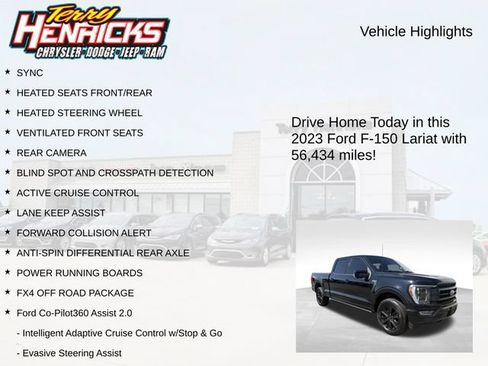 Used 2023 Ford F150 Lariat w/ Equipment Group 502A High AWD/4WD image 4