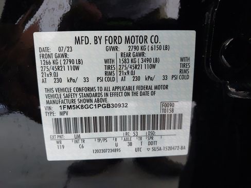 Used 2023 Ford Explorer ST w/ Equipment Group 401A AWD/4WD image 34