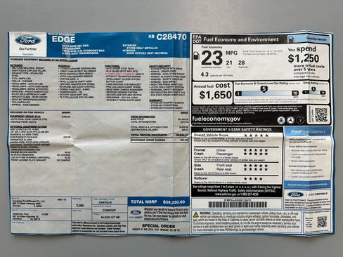 Used 2019 Ford Edge SEL w/ Equipment Group 201A AWD/4WD image 91