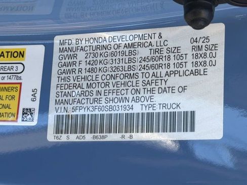 Used 2025 Honda Ridgeline TrailSport image 30