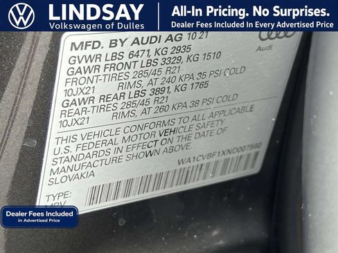 Used 2022 Audi Q8 Prestige w/ Prestige Package AWD/4WD image 26
