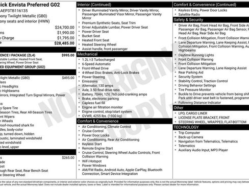 New 2026 Buick Envista Preferred w/ Convenience I Package FWD image 6