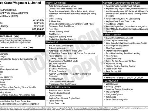 New 2026 Jeep Grand Wagoneer L Limited w/ Convenience Group I image 28