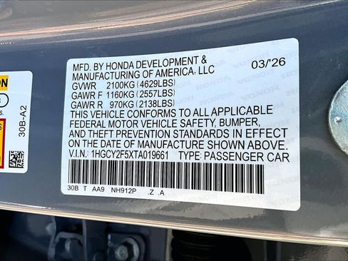 Certified 2026 Honda Accord Sport image 66
