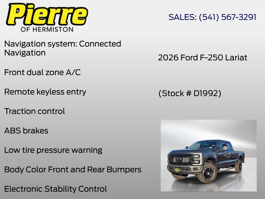New 2026 Ford F250 Lariat w/ Tremor Off-Road Package AWD/4WD image 18