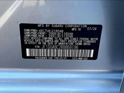 Certified 2024 Subaru Impreza 2.0i w/ Popular Package #1A image 37