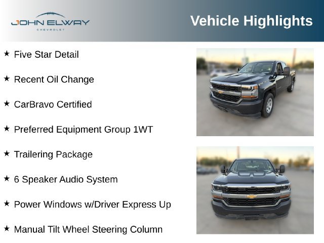 Used 2017 Chevrolet Silverado 1500 W/T w/ Trailering Package RWD image 4