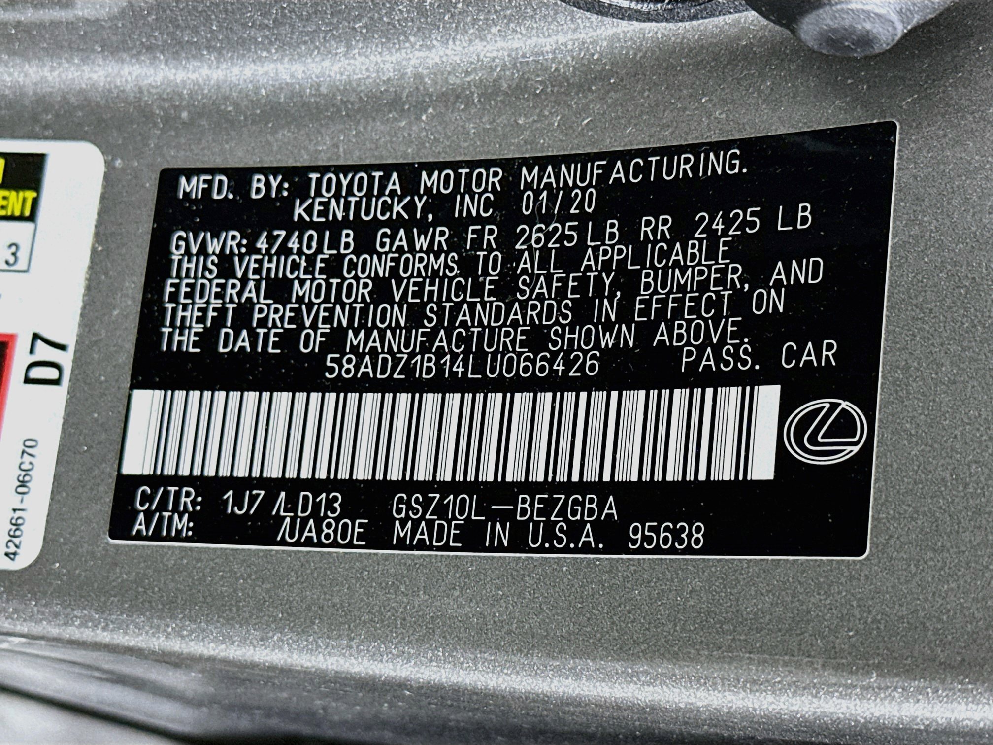 Used 2020 Lexus ES 350 w/ Premium Package FWD image 12