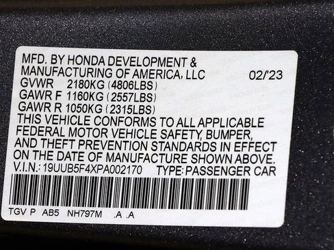 Certified 2023 Acura TLX w/ Technology Package image 37