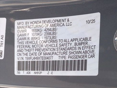 Certified 2026 Honda Civic Sport Touring image 26
