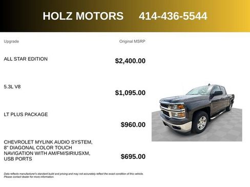 Certified 2015 Chevrolet Silverado 1500 LT w/ All Star Edition AWD/4WD image 5