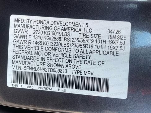 New 2026 Honda Odyssey Touring image 35
